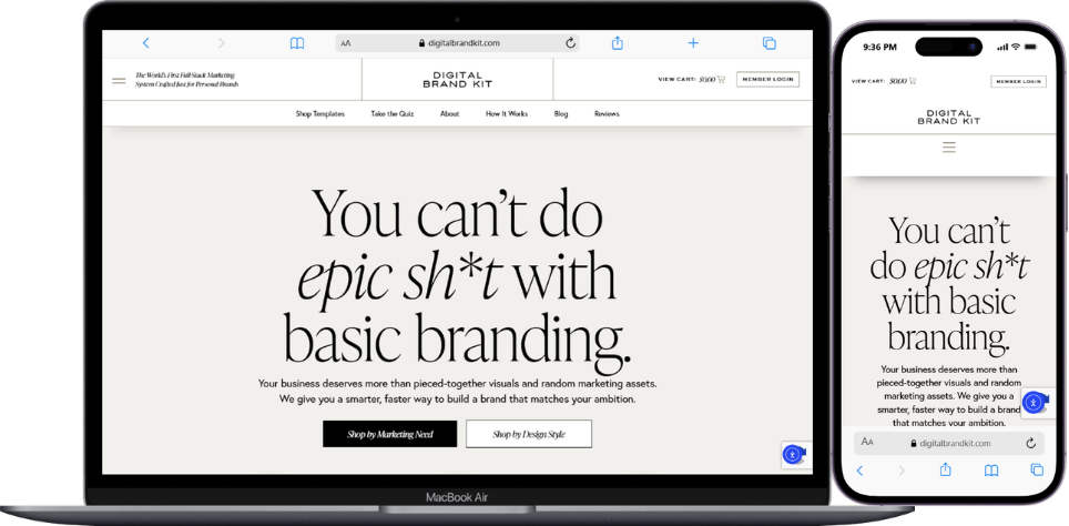 Digital Brand Kit Case Study Hero