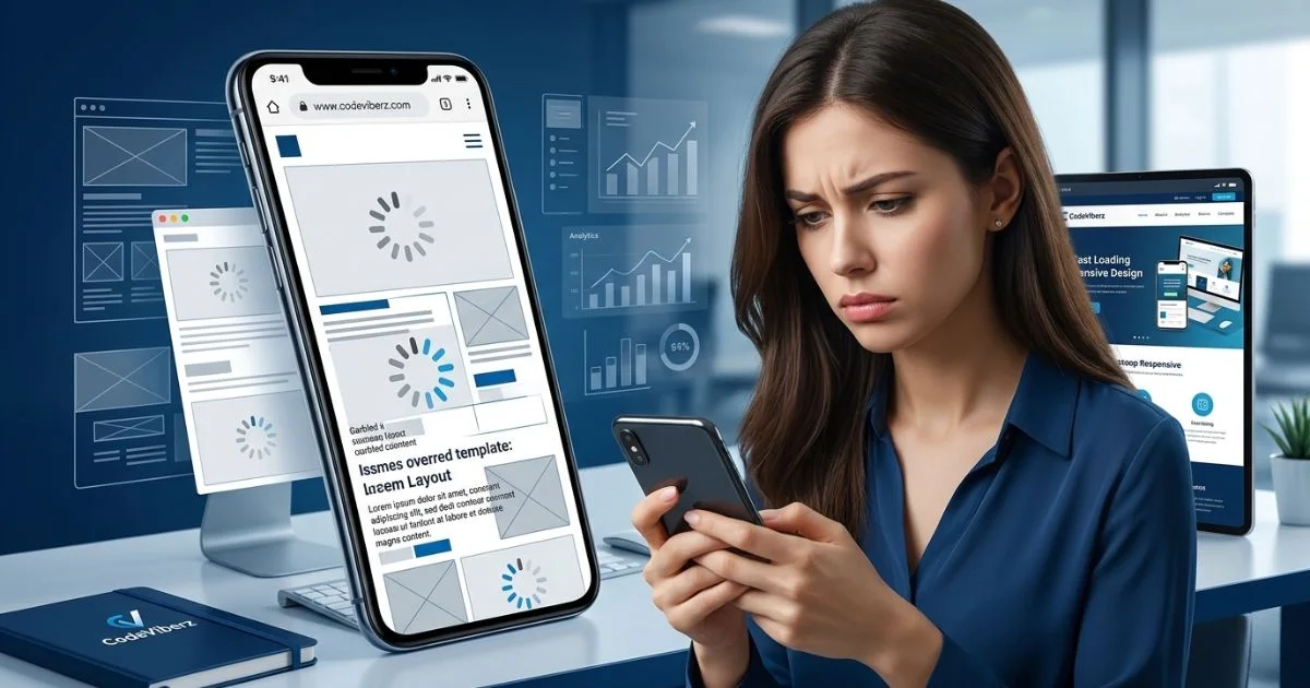 A woman looking frustrated while holding her smartphone