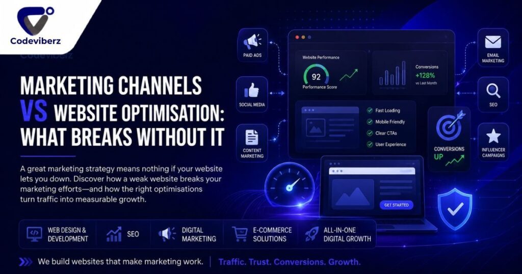 Marketing Channels vs Website Optimisation: What Breaks Without It
